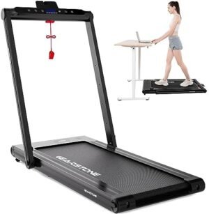 Folding Treadmill for Home 2 in 1 Electric Under Desk Treadm...