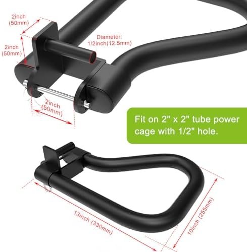 SELEWARE Solid Dip Bar Attachment for 2" x 2" or 3" x 3" wit...
