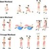 JBM Neoprene Dumbbell Pairs, 2-8lbs Hand Weight Set of 2 Non...
