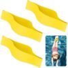 3 Pcs Rubber Pulling Ankle Strap for Swimming Yellow Ankle B...