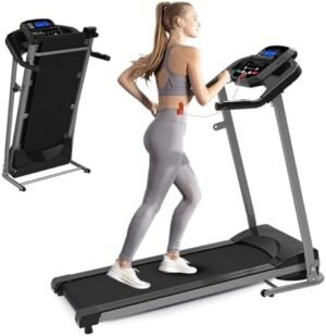 Folding Treadmill - Electric Motorized Running Machine for S...