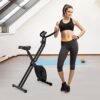 PayLessHere Exercise Bike Foldable Stationary Bike with 8 Le...