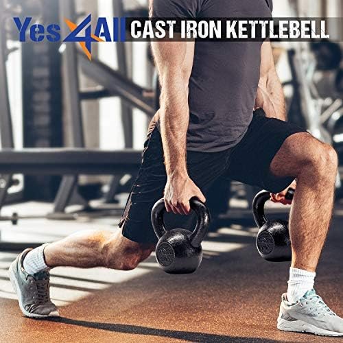 Yes4All Kettlebell Weight Sets Adjustable Kettlebell Strengt...
