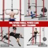 Power Cage, Multi-Functional Power Rack with LAT Pulldown Ca...