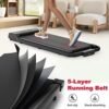 2 in 1 Foldable Treadmill, Walking Pad Treadmill for Home Of...