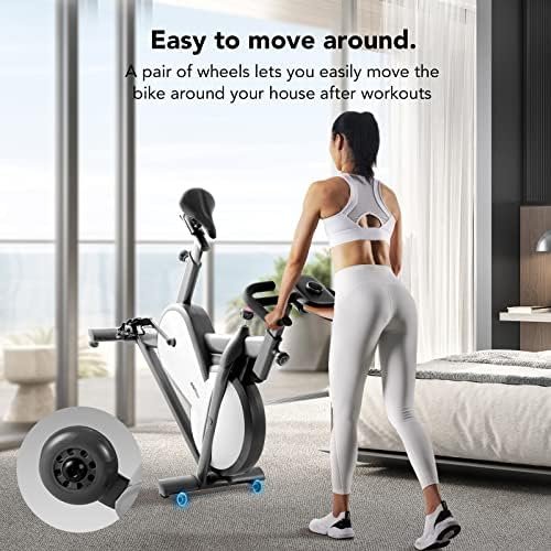 mobifitness Exercise Bike for Home I Indoor Stationary Bluet...