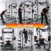 Power Cage Height Adjustable Squat Rack Home Gym Power Tower...