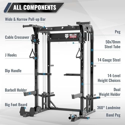 Multi-Functional All-in-One Power Rack Raptor F22, Squat Rac...