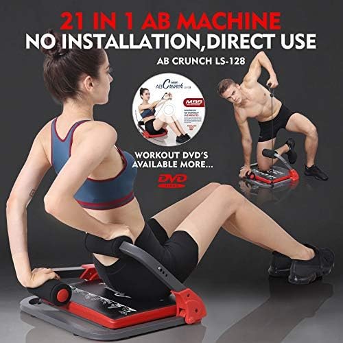 MBB 22 In 1 Foldable Ab Crunch Machine Automatic Rebound Abd...