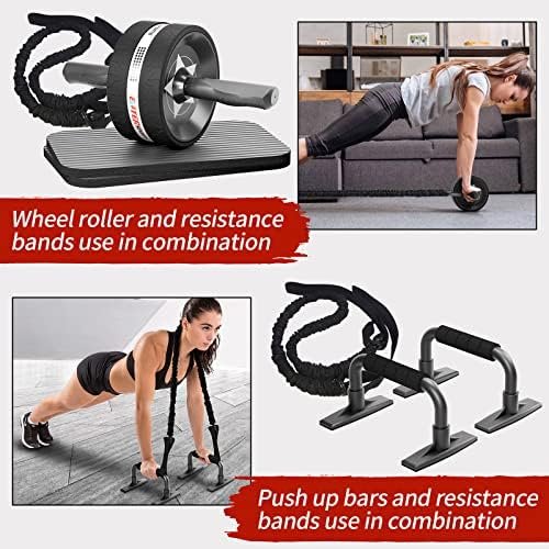 Ab Rollers Wheel Kit, Exercise Wheel Core Strength Training ...