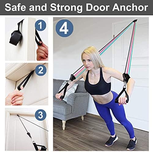 Exercise Resistance Bands Set for Women, Home Gym Fitness Wo...