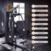 Sportsroyals Home Gym, Exercise Equipment with 154LBS Weight...