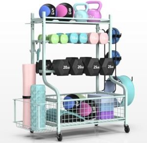 PLKOW Dumbbell Rack, Weight Rack for Dumbbells, Home Gym Sto...