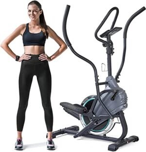 Stepper Elliptical Trainer Climber Exercise Machine with Dig...