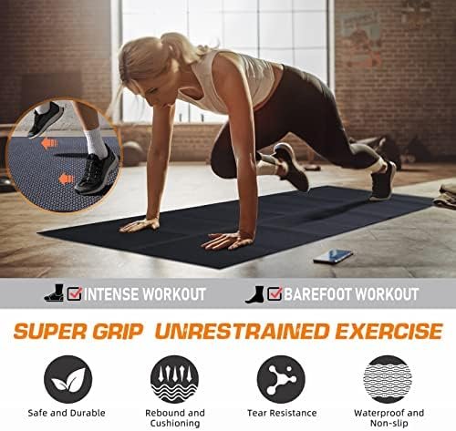 Treadmill Mat32" x 72",High-Density Durable Workout Mat,Fold...