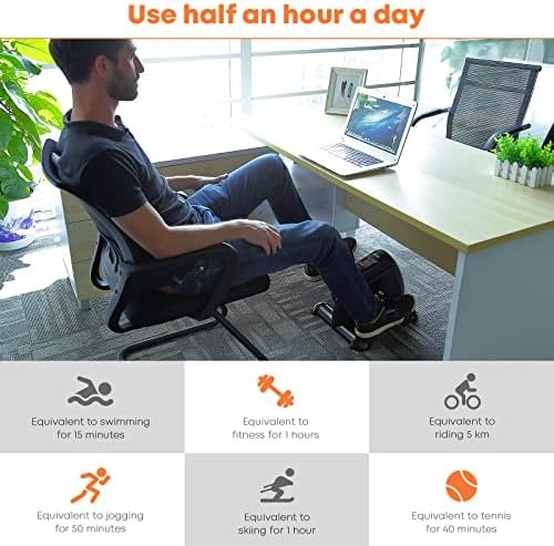 Mini Exercise Bike, AGM Under Desk Bike Pedal Exerciser Foot...