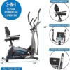 Body Champ 3-in-1 Exercise Machine, Trio Trainer, Elliptical...