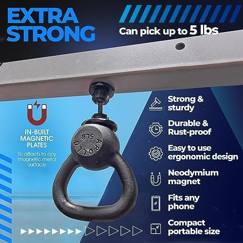 Gym Buddy Magnetic Phone Mount for Gym Premium Quality - Hea...
