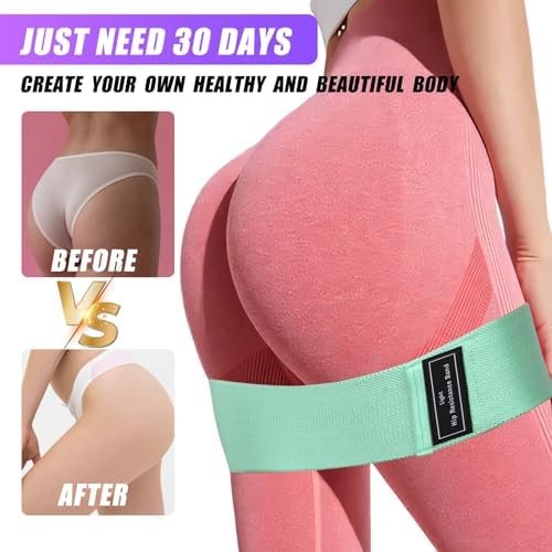 Fabric Resistance Bands Set,Exercise Bands for Legs and Boot...