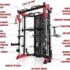 RitFit BPC05 Light Commercial Smith Machine, 2000LBS All-in-...