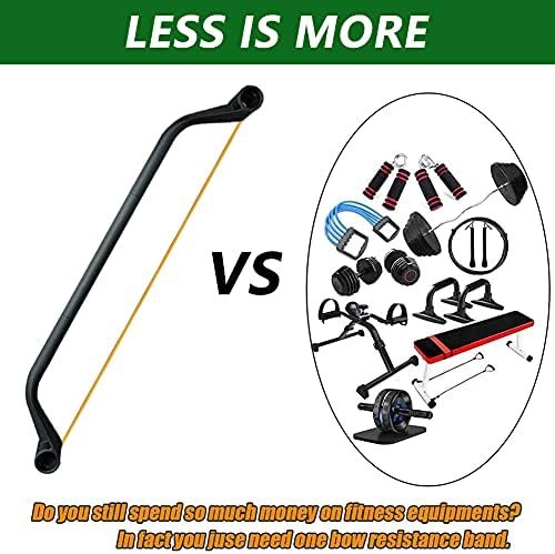 Bow Portable Bar System and Home Gym Resistance Bands for Fu...