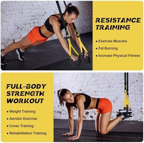 Resistance Trainer Exercise Straps, Home Resistance Training...