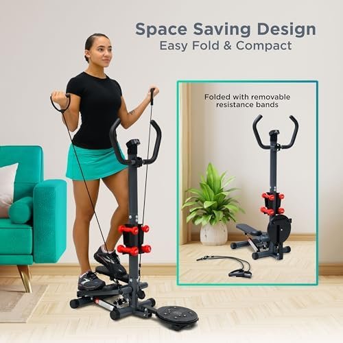 Multi-Function Mini Stepper 300+ lb Capacity - Exercise Step...