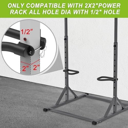 SELEWARE Solid Dip Bar Attachment for 2" x 2" or 3" x 3" wit...