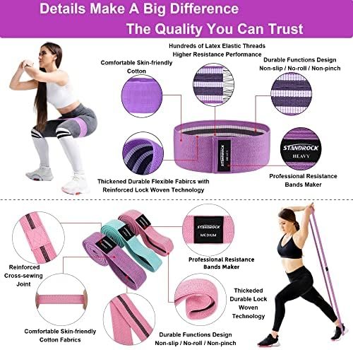 Resistance Bands for Working Out,6pcs Fabirc Resistance Band...