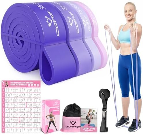 Pull Up Resistance Bands for Women, Thicken Dark Purple Pull...