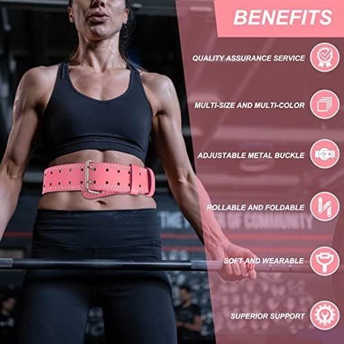 Weight Lifting Belt for Bodybuilding, Powerlifting, Cross Tr...