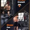 Sportsroyals Home Gym, Exercise Equipment with 154LBS Weight...