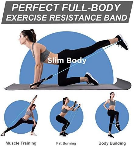 Exercise Resistance Bands Set for Women, Home Gym Fitness Wo...