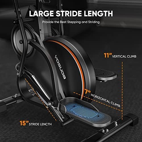 YOSUDA Pro Cardio Climber Stepping Elliptical Machine, 3-in-...