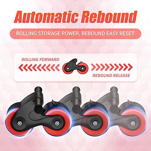 Automatic Rebound Abdominal Wheel Kit - Ab Roller Workout Eq...