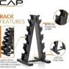 CAP Barbell Dumbbell Set with Rack | Multiple Options in 150...