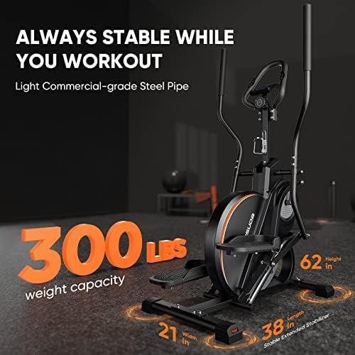 YOSUDA Pro Cardio Climber Stepping Elliptical Machine, 3-in-...