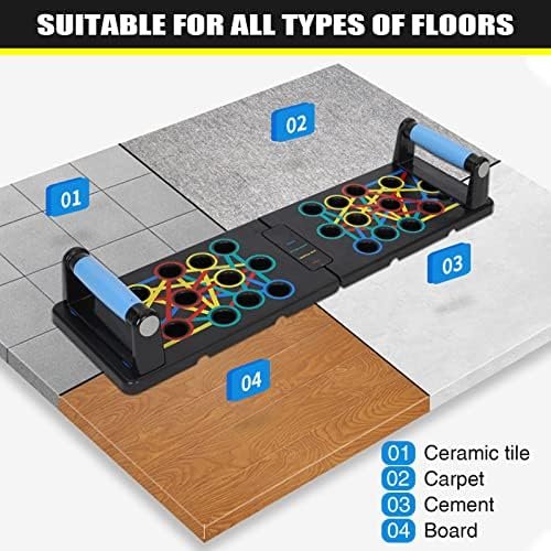 Push Up Board 9 in 1 Home Workout Equipment Multi-Functional...