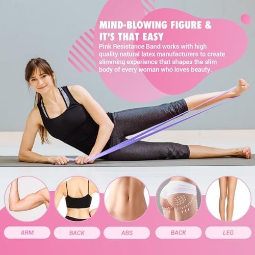 Pull Up Resistance Bands for Women, Thicken Dark Purple Pull...