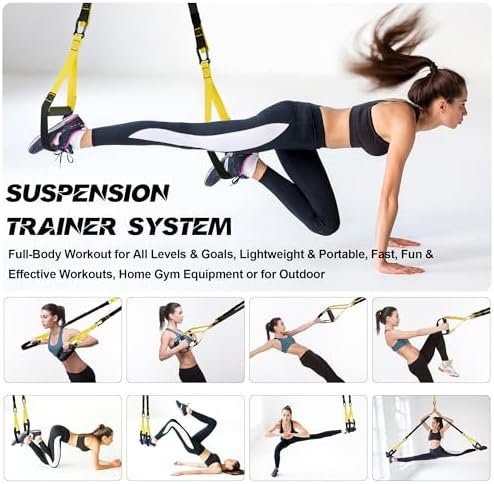 Resistance Trainer Exercise Straps, Home Resistance Training...