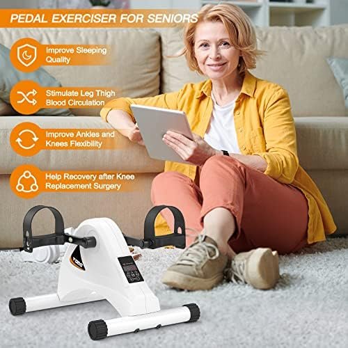 TODO Under Desk Bike Pedal Exerciser, Motorized Mini Exercis...