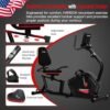 HARISON Magnetic Recumbent Exercise Bike with Arm Exerciser,...