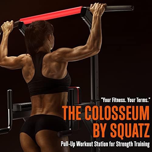 SQUATZ Pull-Up Workout Station with Bench - Multifunctional ...