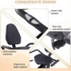 ECHANFIT Recumbent Exercise Bike with Pulse Sensor, 16 Level...