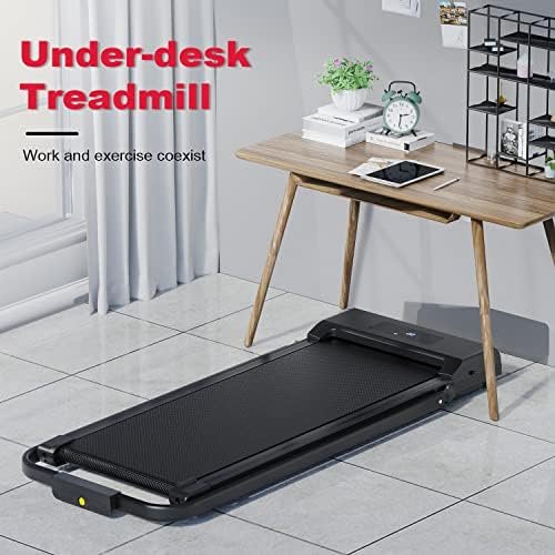 2 in 1 Foldable Treadmill, Walking Pad Treadmill for Home Of...