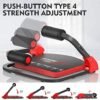 MBB 22 In 1 Foldable Ab Crunch Machine Automatic Rebound Abd...