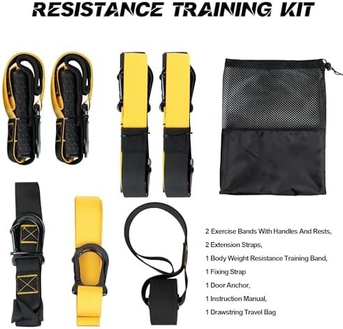 Resistance Trainer Exercise Straps, Home Resistance Training...