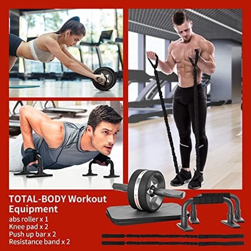 Ab Rollers Wheel Kit, Exercise Wheel Core Strength Training ...