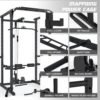 Power Cage, Power Rack with LAT Pulldown, Multi-Functional S...