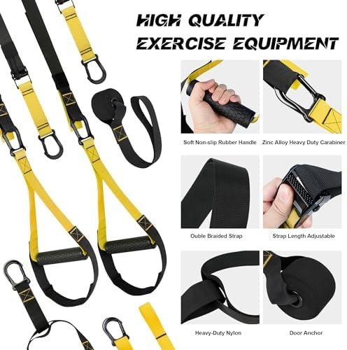 Resistance Trainer Exercise Straps, Home Resistance Training...